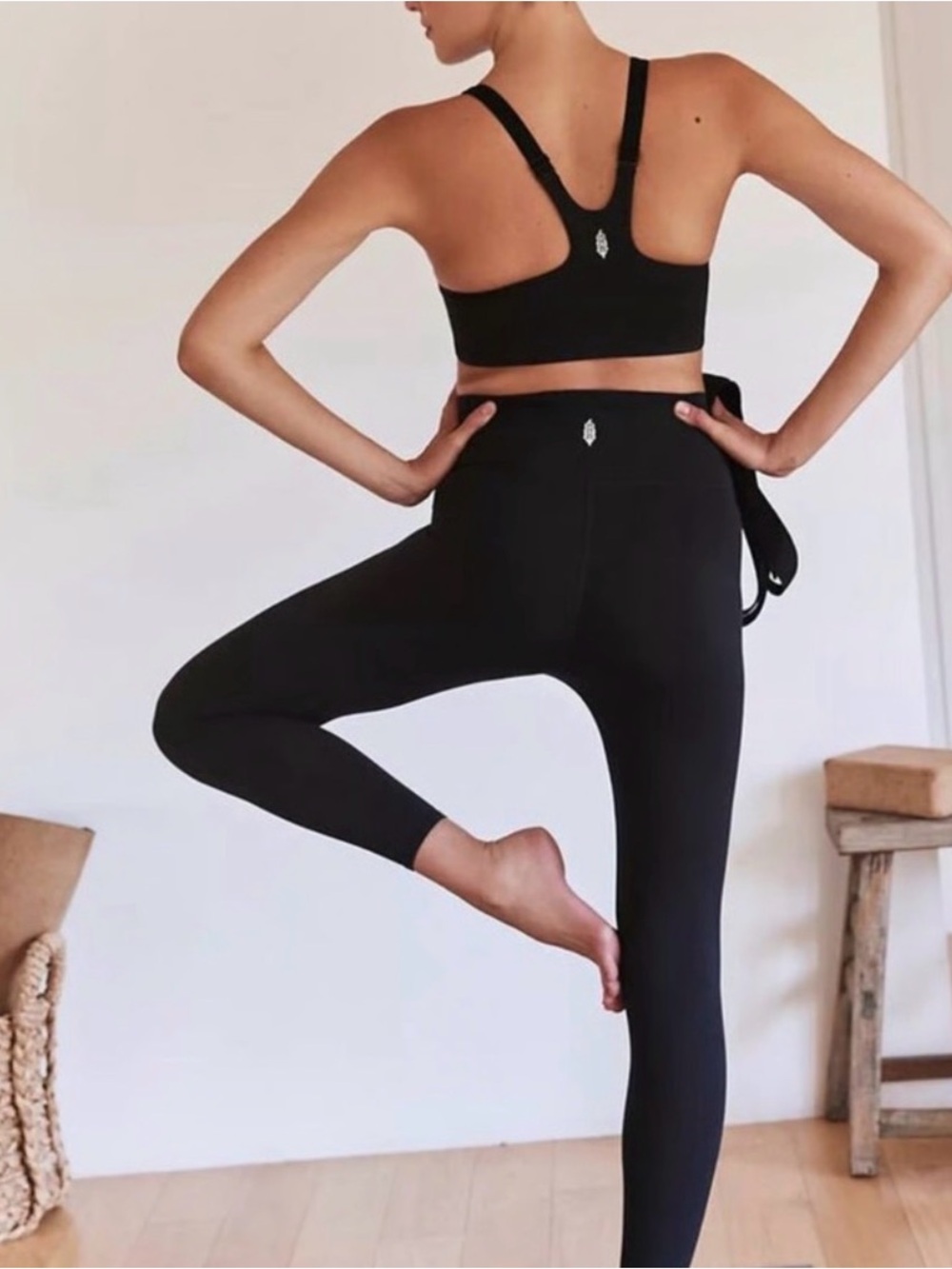 Free People Black Hatch Collab Leggings NEW